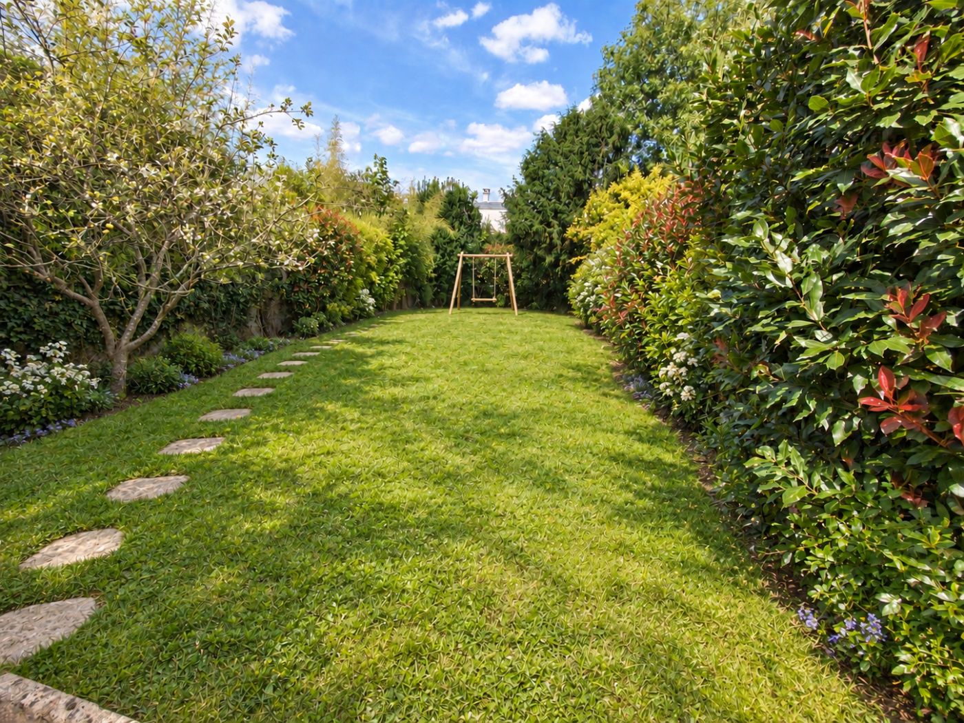 Jardin projeté de la maison Source